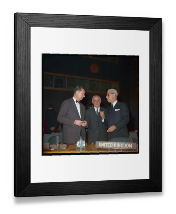 Framed Print : Nikolai Fedorenko with Michael Stewart and Arthur Goldberg Framed Print : Nikolai Fedorenko with Michael Stewart and Arthur Goldberg