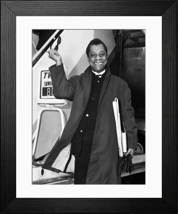 Framed Print : James Baldwin Returning From Paris Framed Print : James Baldwin Returning From Paris