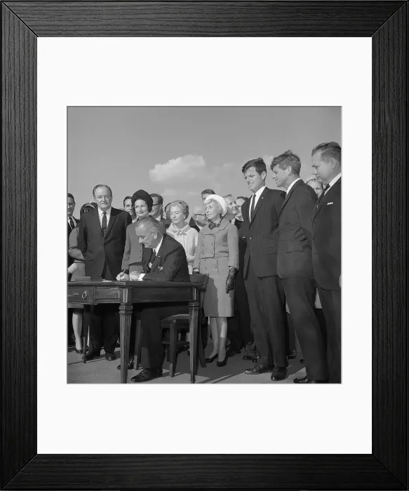 Framed Print : Lyndon Johnson Sings Immigration Bill Framed Print : Lyndon Johnson Sings Immigration Bill