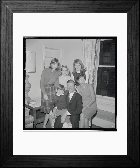 Framed Print : Portrait of John Lindsay and His Family Framed Print : Portrait of John Lindsay and His Family