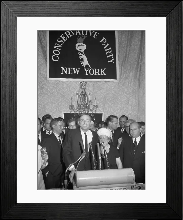 Framed Print : William F. Buckley Jr. Speaking at Decisive News Conference Framed Print : William F. Buckley Jr. Speaking at Decisive News Conference