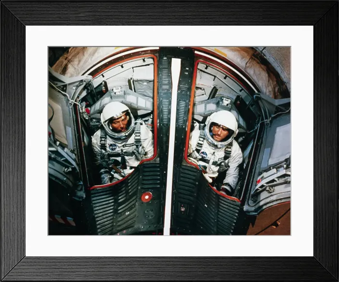 Framed Print : Walter Schirra and Tom Stafford in Gemini 6 Framed Print : Walter Schirra and Tom Stafford in Gemini 6