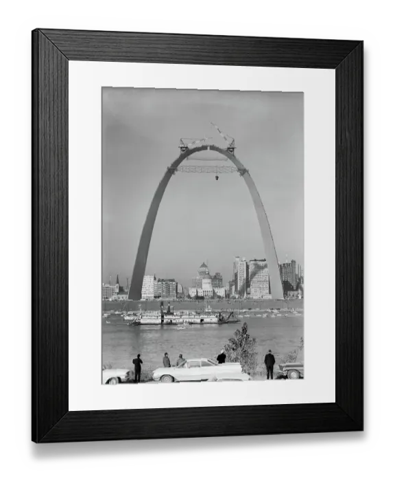 Framed Print : View of St. Louis Gateway Framed Print : View of St. Louis Gateway