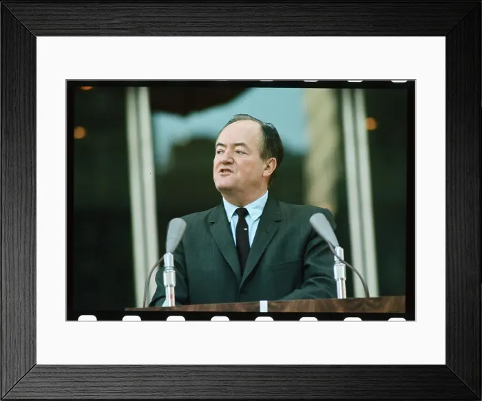 Framed Print : Hubert H. Humphrey Speaking