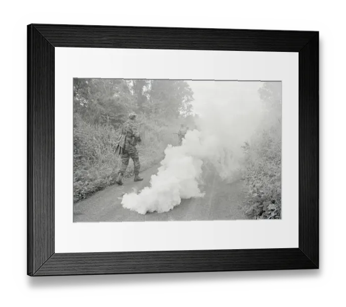Framed Print : Delta Rangers Use Smoke To Identify Loca Framed Print : Delta Rangers Use Smoke To Identify Loca
