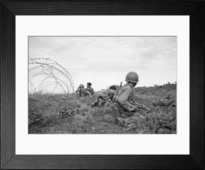Framed Print : South Vietnamese Troops Under Fire Framed Print : South Vietnamese Troops Under Fire