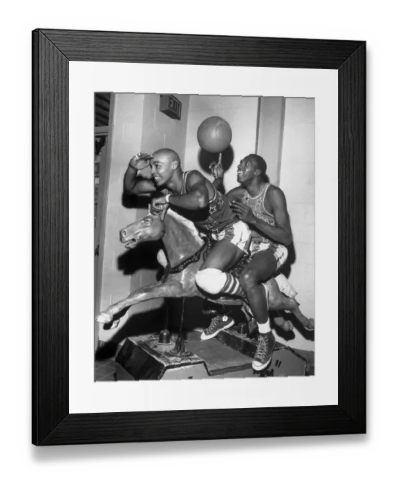 Framed Print : Freddie Neal and Meadowlark Lemon Framed Print : Freddie Neal and Meadowlark Lemon