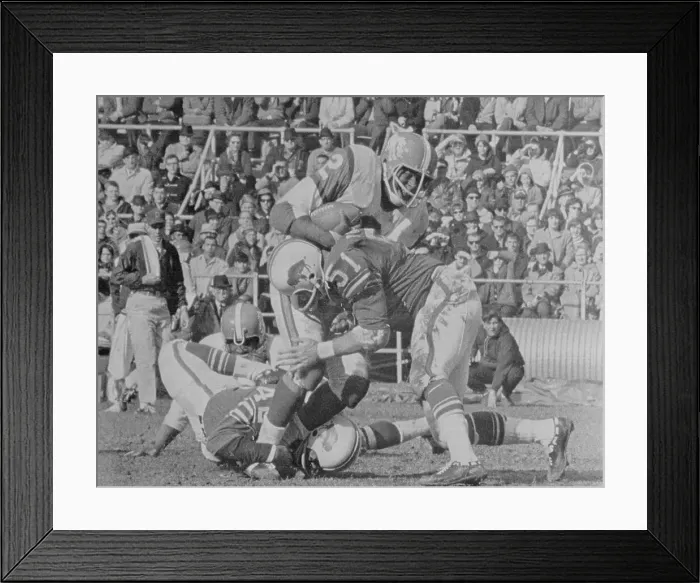 Framed Print : Football Players Tackling Cookie Gilchrist Framed Print : Football Players Tackling Cookie Gilchrist