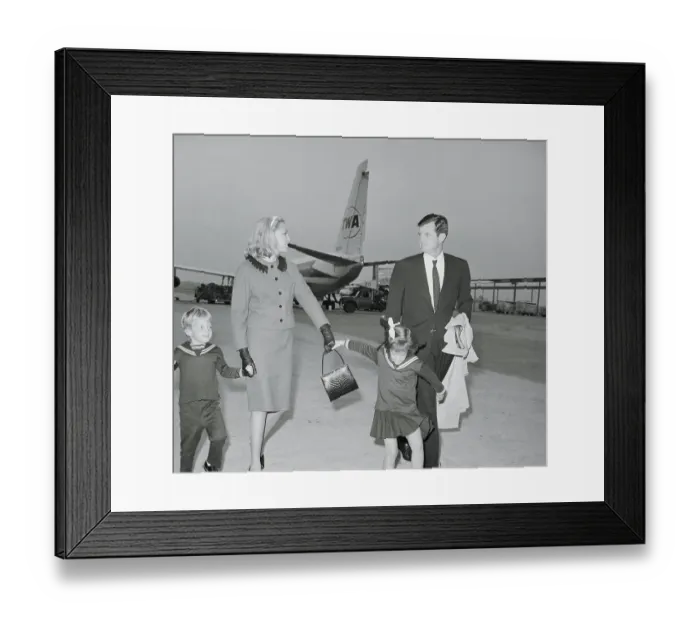 Framed Print : Edward Kennedy and Family Framed Print : Edward Kennedy and Family