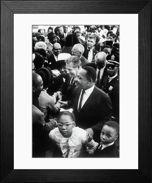 Framed Print : Martin Luther King, Jr. in Crowd Framed Print : Martin Luther King, Jr. in Crowd