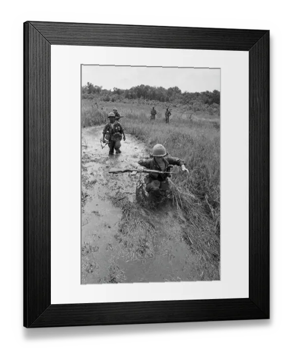 Framed Print : US Soldiers in Vietnam Framed Print : US Soldiers in Vietnam