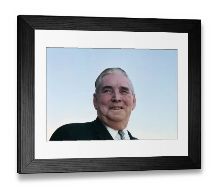 Framed Print : Portrait of Pat McNamara Framed Print : Portrait of Pat McNamara