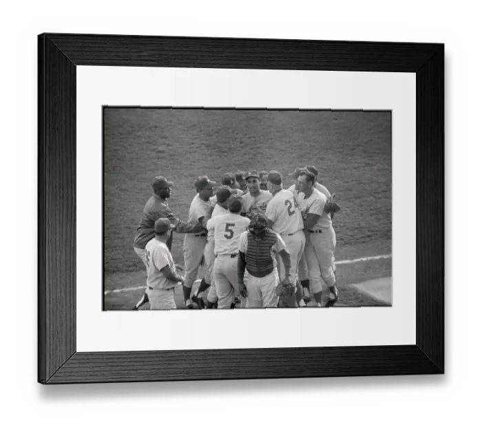 Framed Print : Teammates Surrounding Sandy Koufax Framed Print : Teammates Surrounding Sandy Koufax