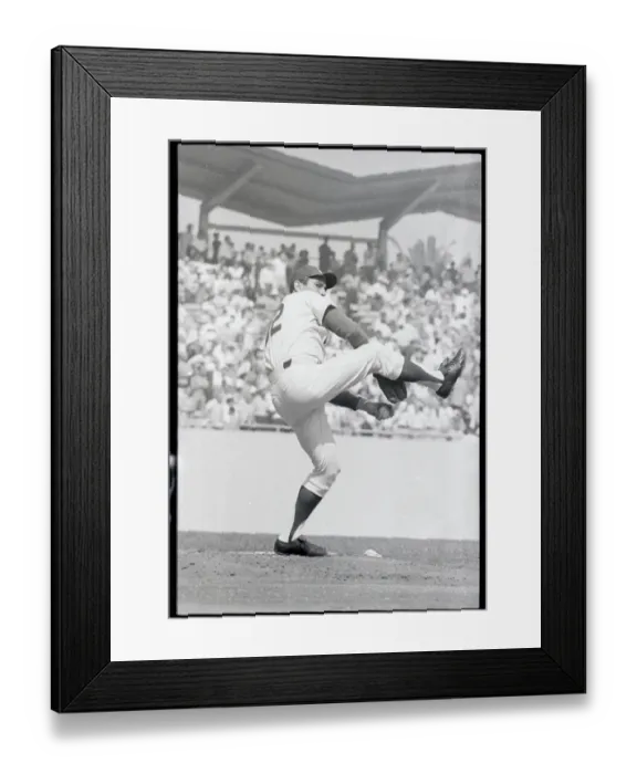 Framed Print : Sandy Koufax Pitching in Los Angeles Framed Print : Sandy Koufax Pitching in Los Angeles