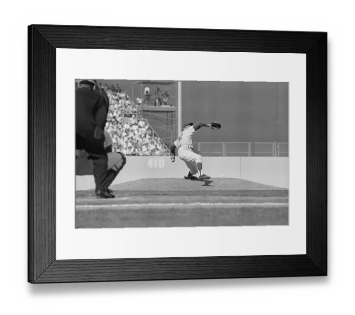 Framed Print : Sandy Koufax Pitching in Los Angeles Framed Print : Sandy Koufax Pitching in Los Angeles