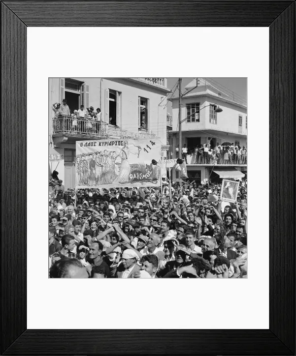 Framed Print : Crowd Listening to Address Framed Print : Crowd Listening to Address