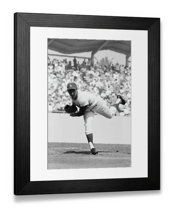 Framed Print : Sandy Koufax W / Ball Pitching Framed Print : Sandy Koufax W / Ball Pitching