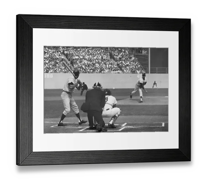 Framed Print : Behind the Plate View Drysdale Pitching Framed Print : Behind the Plate View Drysdale Pitching