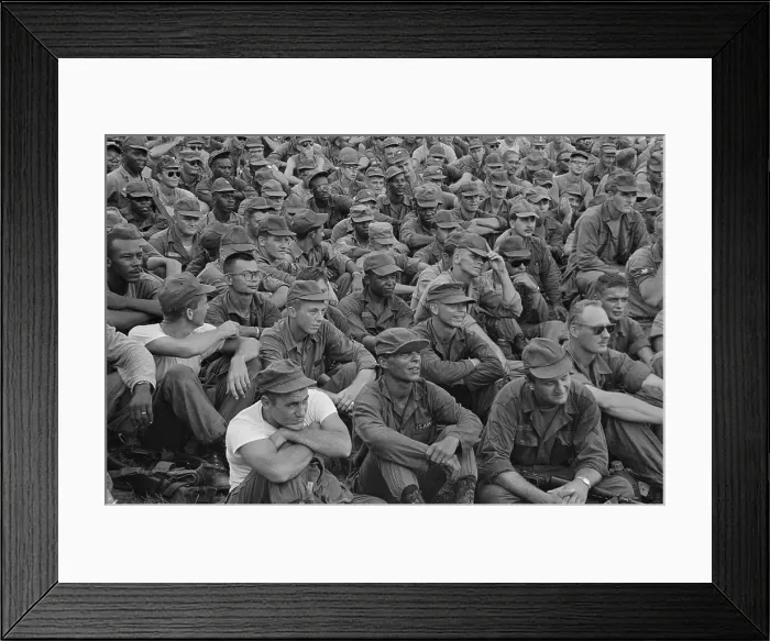 Framed Print : Troops Enjoying Entertainment Framed Print : Troops Enjoying Entertainment