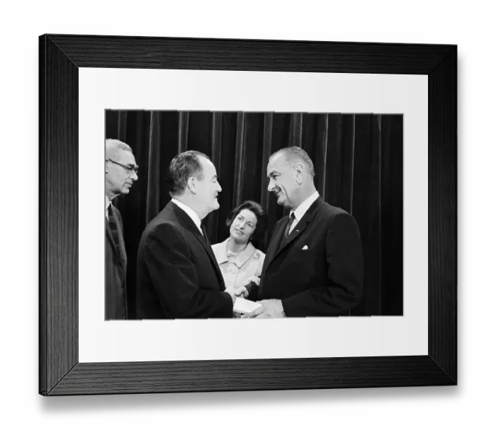 Framed Print : Lyndon Johnson & Hubert Humphrey Framed Print : Lyndon Johnson & Hubert Humphrey
