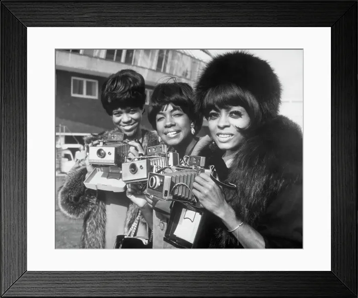 Framed Print : The Supremes with Cameras in London