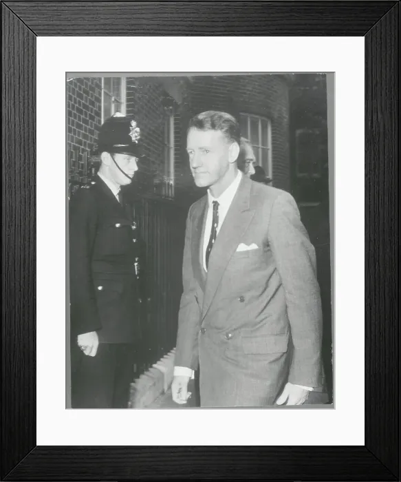 Framed Print : Ian Smith Arriving for Whitehall Negotiations