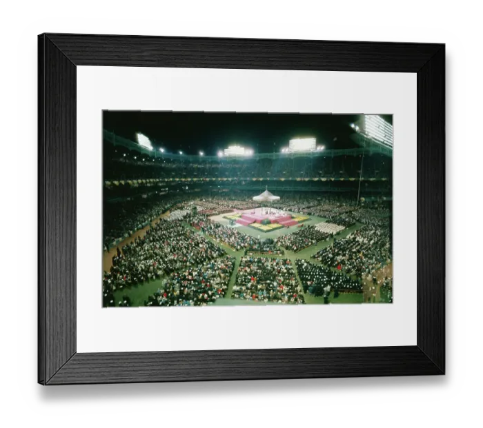 Framed Print : Yankee Stadium During Papal Mass Framed Print : Yankee Stadium During Papal Mass