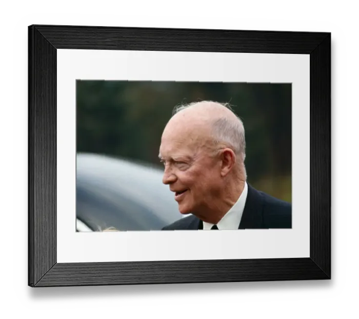 Framed Print : Portrait of Dwight Eisenhower Framed Print : Portrait of Dwight Eisenhower