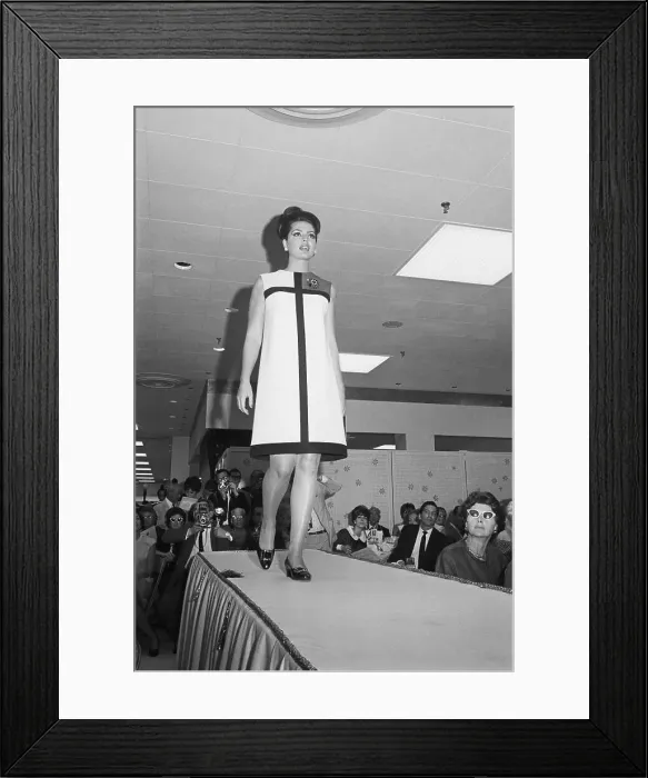 Framed Print : Ira Furstenburg Modeling Dress Framed Print : Ira Furstenburg Modeling Dress