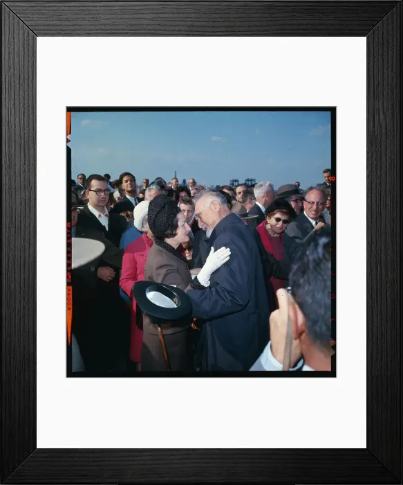 Framed Print : Claudia Johnson Greeting Jacob Potofsky Framed Print : Claudia Johnson Greeting Jacob Potofsky