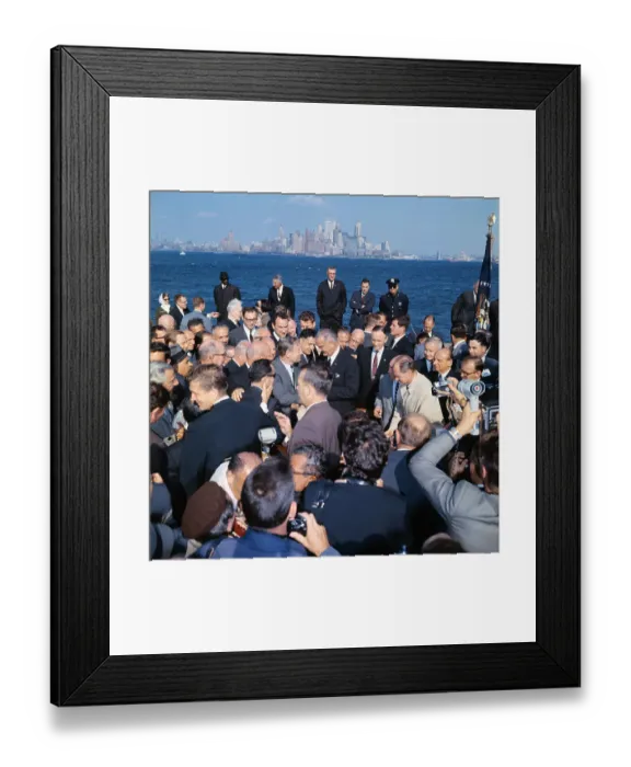 Framed Print : Lyndon Johnson Greeting Nelson Rockefeller Framed Print : Lyndon Johnson Greeting Nelson Rockefeller