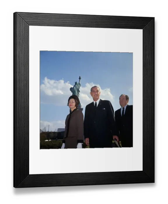 Framed Print : Lyndon Johnson with Wife and Hubert Humphrey Framed Print : Lyndon Johnson with Wife and Hubert Humphrey