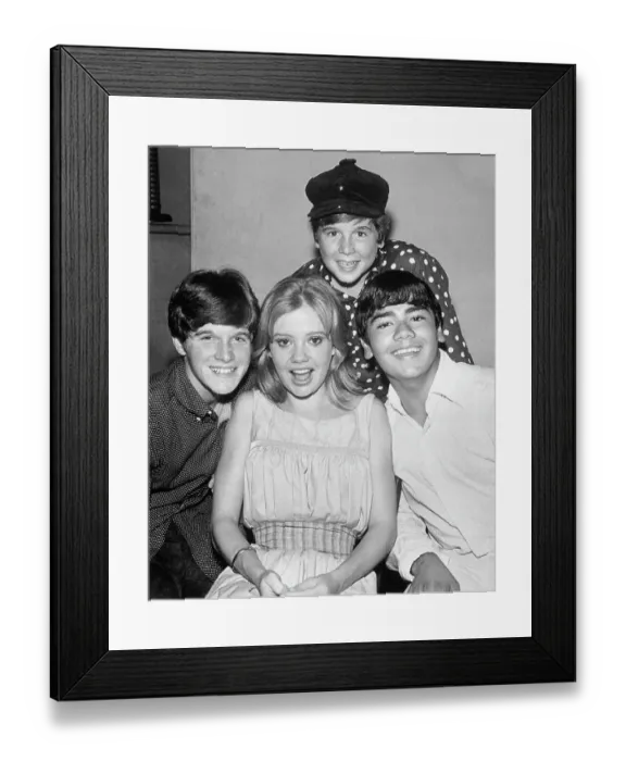 Framed Print : Dino Martin with Hayley Mills and Desi Arnaz Jr