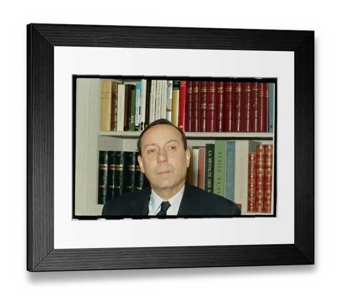Framed Print : Portrait of Former French Premier Michel Debre Framed Print : Portrait of Former French Premier Michel Debre