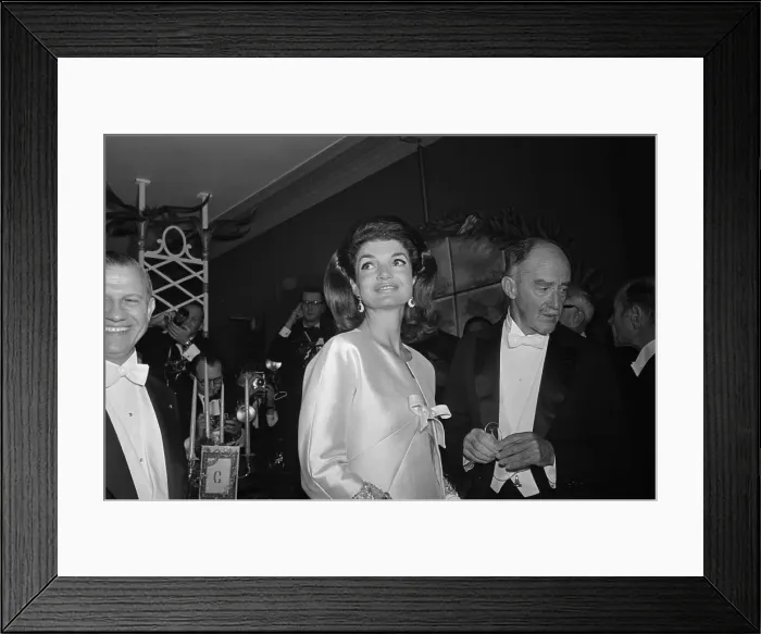 Framed Print : Portrait of Jackie Kennedy with Henry B Cabot
