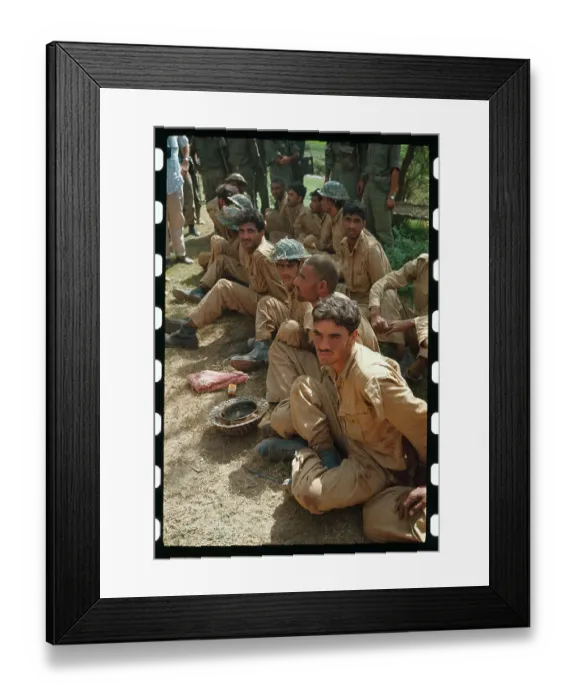 Framed Print : Soldiers Resting on the Ground Framed Print : Soldiers Resting on the Ground