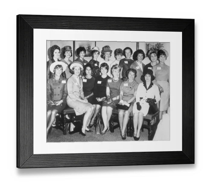 Framed Print : Wives of Astronauts Posing Together