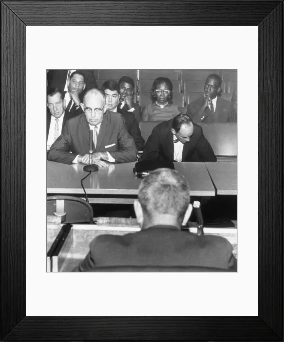 Framed Print : Marquette, Rena, And Ronnie Frye Listen To Testimony Framed Print : Marquette, Rena, And Ronnie Frye Listen To Testimony
