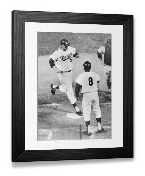 Framed Print : Don Drysdale Crosses Home Plate Framed Print : Don Drysdale Crosses Home Plate