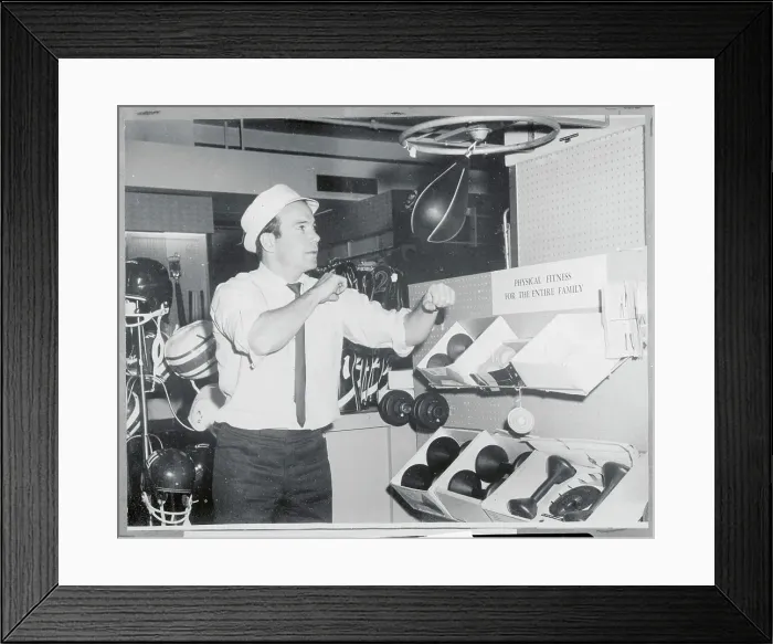 Framed Print : William Shatner Punching the Bag Framed Print : William Shatner Punching the Bag