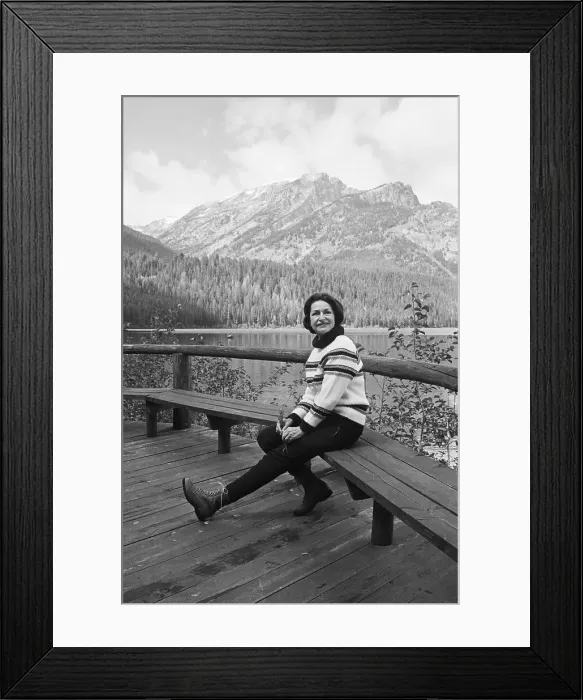 Framed Print : Ladybird Johnson at Jackson Lake Framed Print : Ladybird Johnson at Jackson Lake