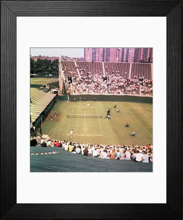 Framed Print : People Watching Tennis Match at Forest Hills Stadium Framed Print : People Watching Tennis Match at Forest Hills Stadium