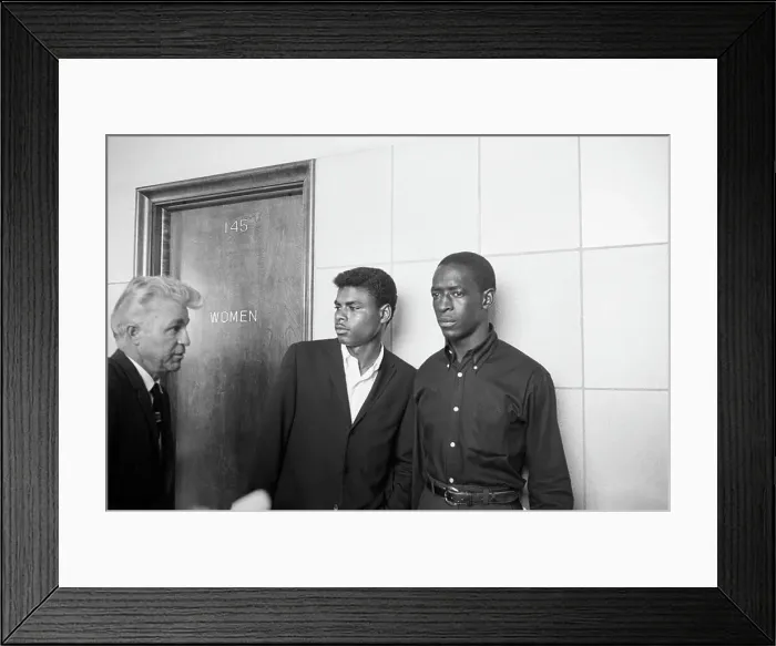 Framed Print : Men at Hearing on Watts Riots Framed Print : Men at Hearing on Watts Riots