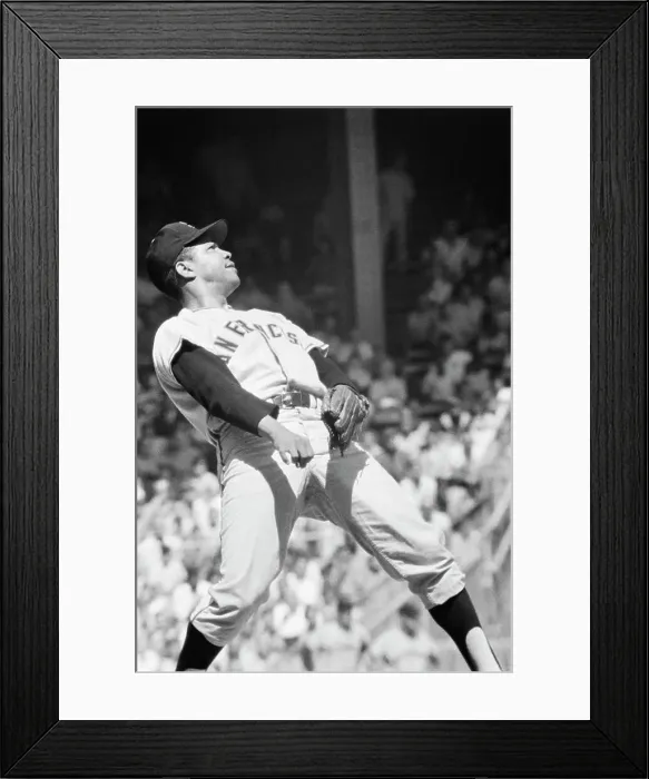 Framed Print : Pitcher Juan Marichal Watching Hit Framed Print : Pitcher Juan Marichal Watching Hit