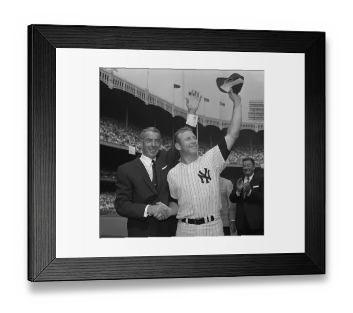 Framed Print : Mickey Mantle and Joe DiMaggio at Hall of Fame Event Framed Print : Mickey Mantle and Joe DiMaggio at Hall of Fame Event
