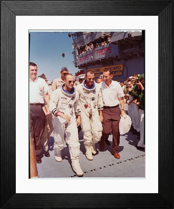 Framed Print : Astronauts Conrad and Cooper After Splashdown Framed Print : Astronauts Conrad and Cooper After Splashdown