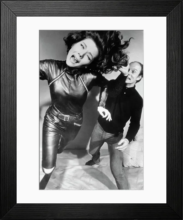 Framed Print : Ray Austin Hitting Diana Rigg Framed Print : Ray Austin Hitting Diana Rigg