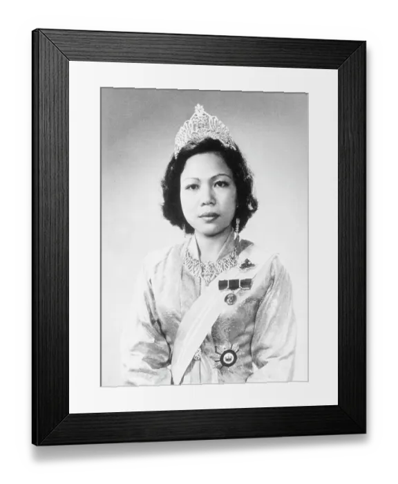 Framed Print : Portrait of Tunku Bahiyah Framed Print : Portrait of Tunku Bahiyah