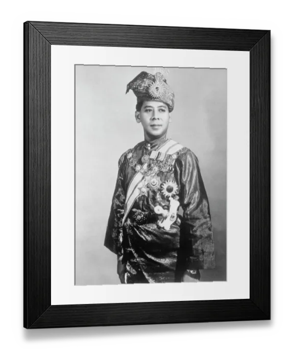 Framed Print : Portrait of Sultan Abdul Halim Mu'Adzam Framed Print : Portrait of Sultan Abdul Halim Mu'Adzam