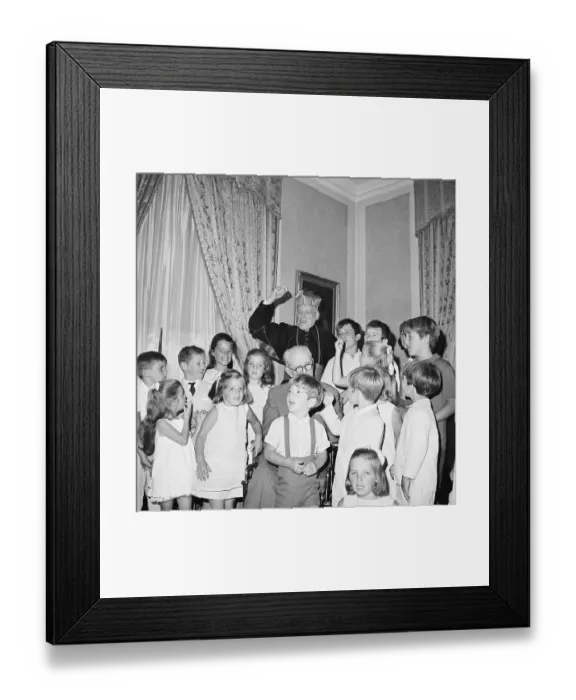 Framed Print : Kennedy Children Singing at Richard Cushing's Birthday Framed Print : Kennedy Children Singing at Richard Cushing's Birthday